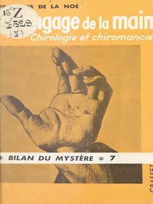 cover image of Le langage de la main